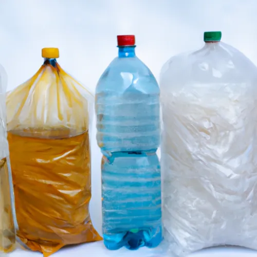 Picture 4: An assortment of plastic bottles in various shapes and colors, showcasing the versatility and durability of this common packaging material. From water bottles to juice containers, plastic bottles are a practical choice for storing and transporting beverages.