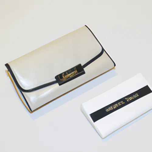 A glamorous YSL clutch in a shimmering metallic finish, showcasing the brand's signature style with a contemporary twist, perfect for an evening out.