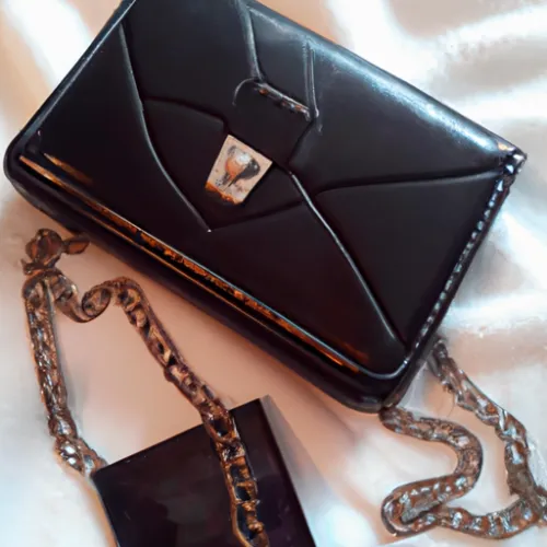 Elevate your look with the elegant YSL Wallet on Chain in a timeless black color. This chic accessory boasts multiple card slots, a zip pocket, and a detachable chain strap for ultimate convenience. A must-have piece for any fashionista.