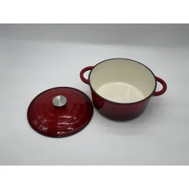 Red cast iron enamel frying pan saucepan casserole pot set cast iron frying pan