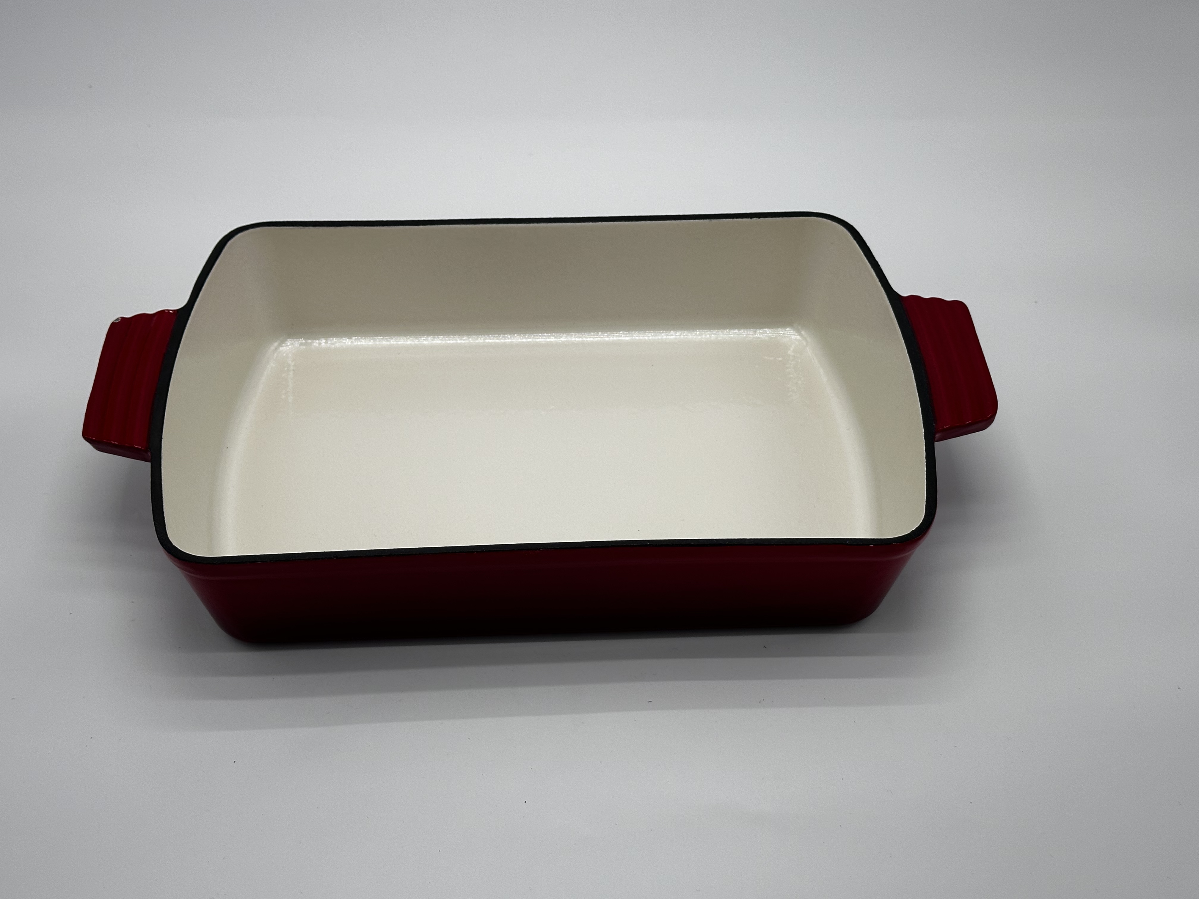 Red cast iron enamel frying pan saucepan casserole pot set cast iron frying pan