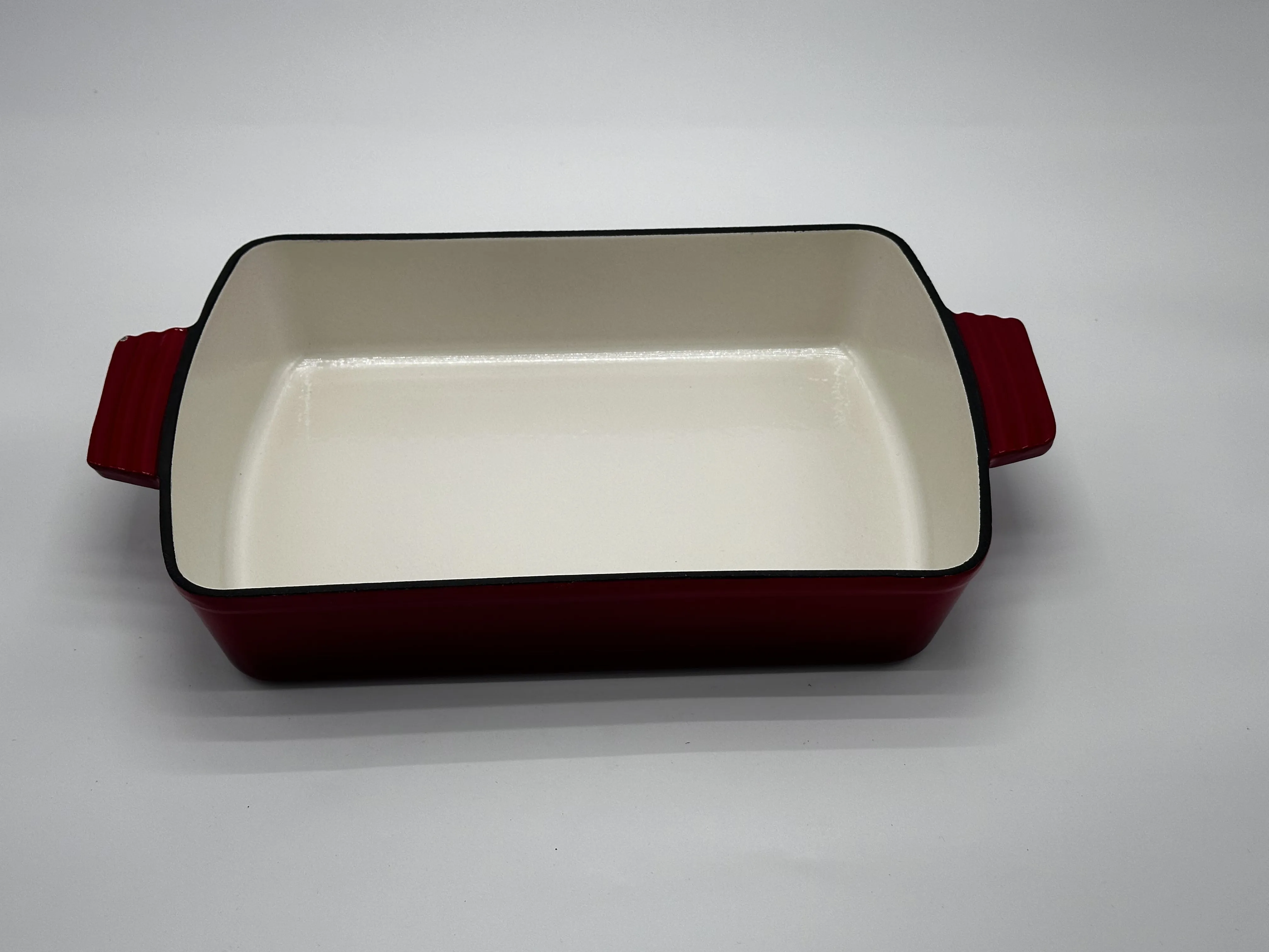Red cast iron enamel frying pan saucepan casserole pot set cast iron frying pan