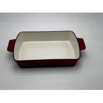 Red cast iron enamel frying pan saucepan casserole pot set cast iron frying pan