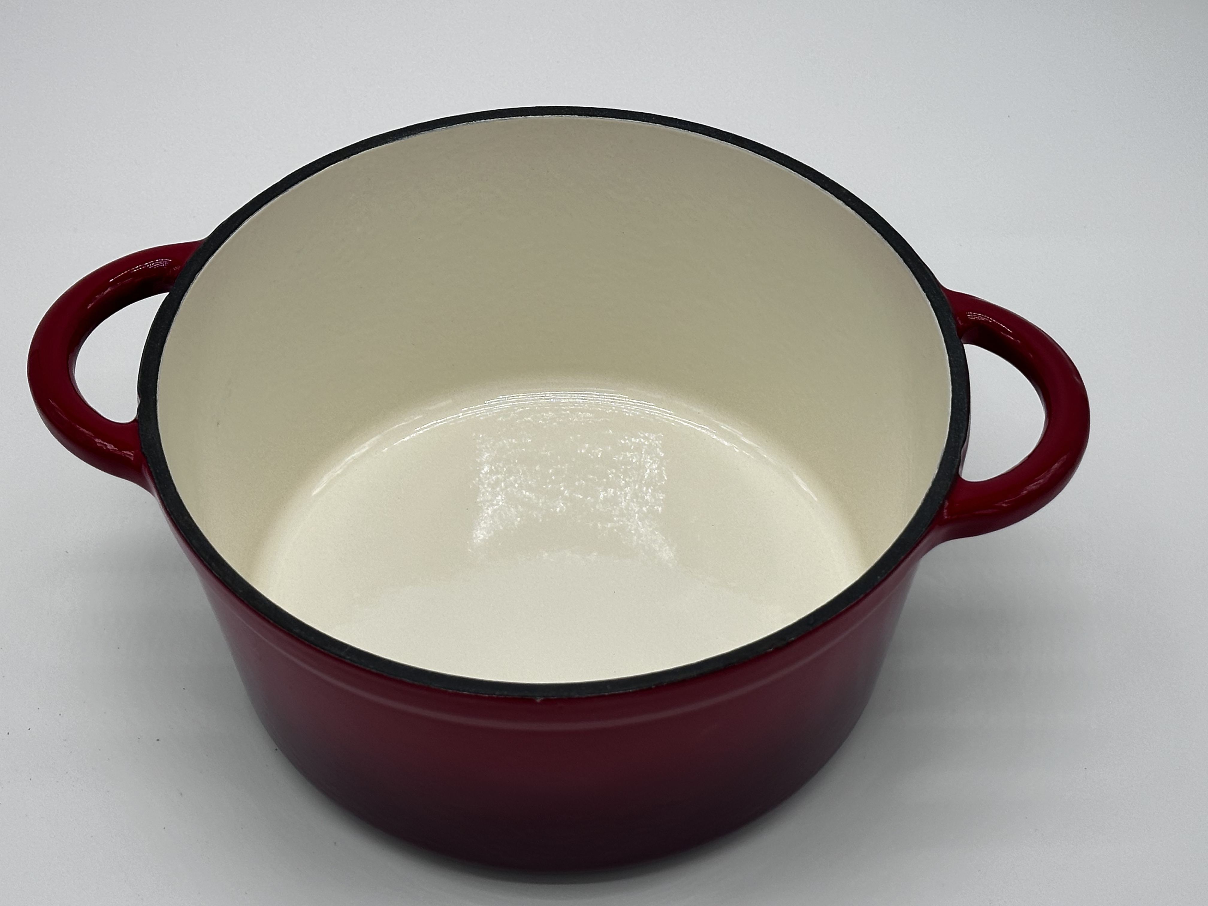 Red cast iron enamel frying pan saucepan casserole pot set cast iron frying pan