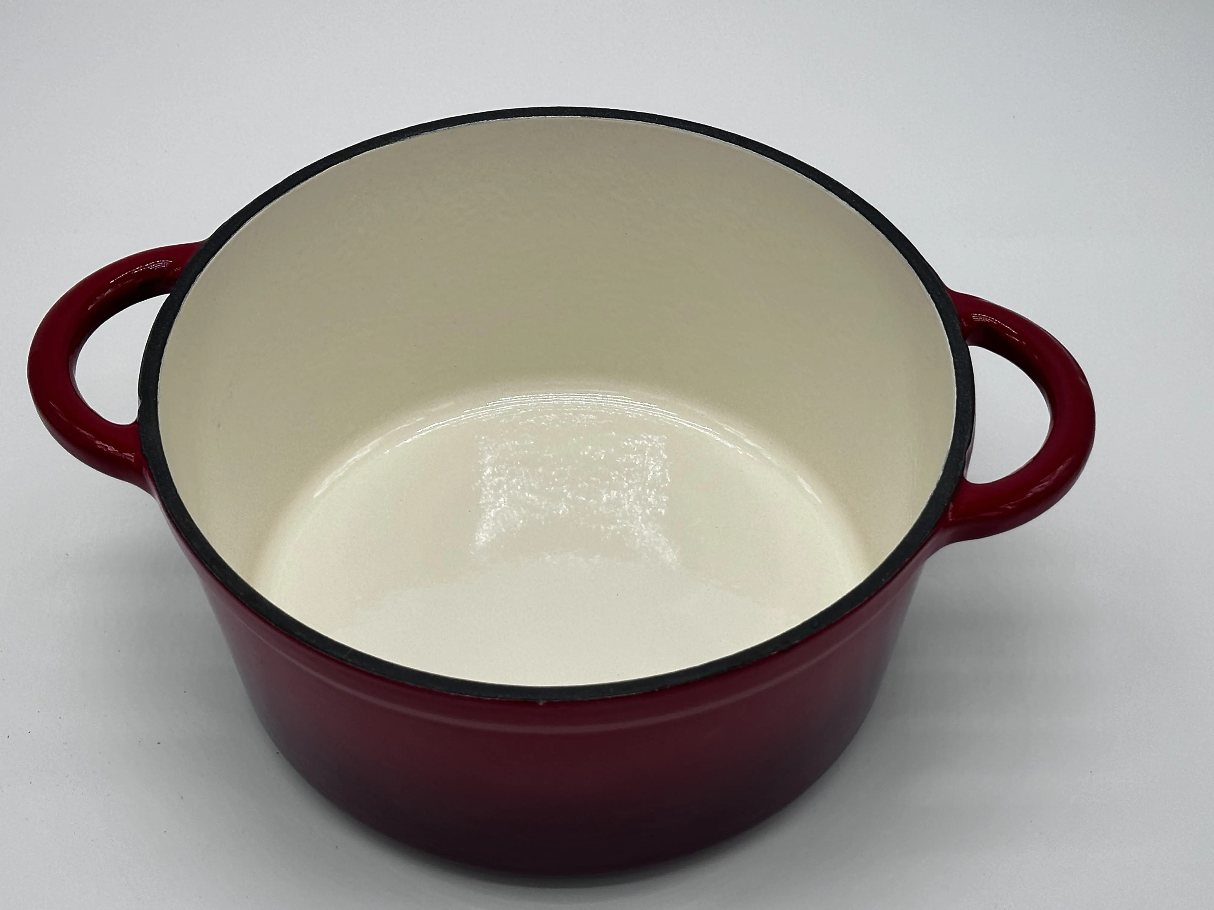 Red cast iron enamel frying pan saucepan casserole pot set cast iron frying pan