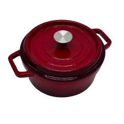 Enameled cast iron dutch oven set with lids enamel cookware pot cast iron pot